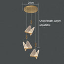 GobekUsa Acrylic Butterfly Chandelier Ceiling Lamp Indoor Lighting