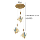 GobekUsa Acrylic Butterfly Chandelier Ceiling Lamp Indoor Lighting