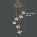 GobekUsa Acrylic Butterfly Chandelier Ceiling Lamp Indoor Lighting