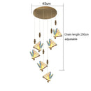 GobekUsa Acrylic Butterfly Chandelier Ceiling Lamp Indoor Lighting