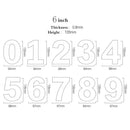 Acrylic cake decorating stencil set for kitchen number cakes by Decorbites