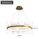 GobekUsa Acrylic Ceiling Chandelier Modern Home Decor Hanging Lamp Indoor Lighting
