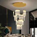 GobekUsa Acrylic Chandelier: Modern Nordic Style Lighting for Luxury Living Room & Staircase