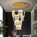 GobekUsa Acrylic Chandelier: Modern Nordic Style Lighting for Luxury Living Room & Staircase