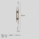 GobekUsa Acrylic Copper Wall Sconce 80/100cm Minimalist Living Room Lights