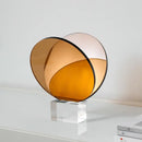 GobekUsa Acrylic Crystal Bookshelf Magazine Rack Geometric Circular Ornaments Amber Figurines