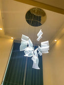GobekUsa Acrylic Deluxe Staircase Chandelier - Villa, Lobby, Living Room Decor Lighting