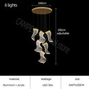 GobekUsa Acrylic Deluxe Staircase Chandelier - Villa, Lobby, Living Room Decor Lighting
