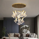 GobekUsa Acrylic Deluxe Staircase Chandelier - Villa, Lobby, Living Room Decor Lighting