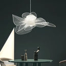 GobekUsa Acrylic Flower Chandelier: Nordic Designer Lighting for Restaurant, Living Room, Bedroom