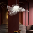 GobekUsa Acrylic Flower Chandelier: Nordic Designer Lighting for Restaurant, Living Room, Bedroom