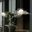 GobekUsa Acrylic Flower Chandelier: Nordic Designer Lighting for Restaurant, Living Room, Bedroom