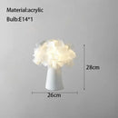 GobekUsa Acrylic Flower LED Table Lamp for Bedroom and Living Room Lighting