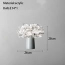 GobekUsa Acrylic Flower LED Table Lamp for Bedroom and Living Room Lighting