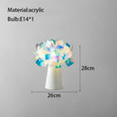 GobekUsa Acrylic Flower LED Table Lamp for Bedroom and Living Room Lighting