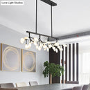 GobekUsa Acrylic Island Lighting Fixture: Simplicity Design with 36 Bulbs - Perfect for Dining Rooms!