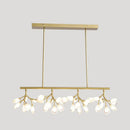 GobekUsa Acrylic Island Lighting Fixture: Simplicity Design with 36 Bulbs - Perfect for Dining Rooms!