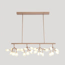 GobekUsa Acrylic Island Lighting Fixture: Simplicity Design with 36 Bulbs - Perfect for Dining Rooms!