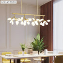 GobekUsa Acrylic Island Lighting Fixture: Simplicity Design with 36 Bulbs - Perfect for Dining Rooms!