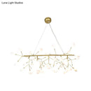 GobekUsa Acrylic Leaf-Shaped LED Hanging Light Fixture for Dining Room - Modern Island Lighting