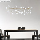 GobekUsa Acrylic Leaf-Shaped LED Hanging Light Fixture for Dining Room - Modern Island Lighting
