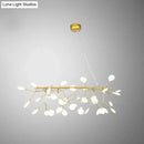 GobekUsa Acrylic Leaf-Shaped LED Hanging Light Fixture for Dining Room - Modern Island Lighting
