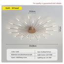 GobekUsa Acrylic Sunflower Ceiling Lamp in Brushed Antique Gold