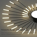 GobekUsa Acrylic Sunflower Ceiling Lamp in Brushed Antique Gold