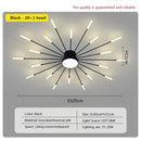 GobekUsa Acrylic Sunflower Ceiling Lamp in Brushed Antique Gold