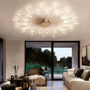 GobekUsa Acrylic Sunflower Ceiling Lamp in Brushed Antique Gold