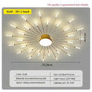 GobekUsa Acrylic Sunflower Ceiling Lamp in Brushed Antique Gold