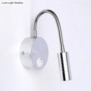 GobekUsa Adjustable Chrome Cylinder Wall Mount LED Sconce in Warm/White Lighting - Modern Metal Lamp