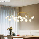 GobekUsa Adjustable Hanging Cord Island Lighting - Contemporary Firefly Metal Pendant with 27 Lights for Bedroom