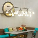 GobekUsa Adjustable Hanging Cord Island Lighting - Contemporary Firefly Metal Pendant with 27 Lights for Bedroom