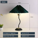 GobekUsa Adjustable Pleated Table Lamp LED E27 Desk Light for Bedroom Living Room
