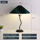 GobekUsa Adjustable Pleated Table Lamp LED E27 Desk Light for Bedroom Living Room