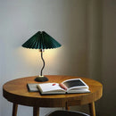 GobekUsa Adjustable Pleated Table Lamp LED E27 Desk Light for Bedroom Living Room