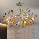 GobekUsa Agate Branch Chandelier - Nordic Glass LED Globe for Bedroom, Kitchen, Dining Room