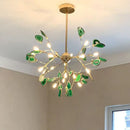 GobekUsa Agate Branch Chandelier - Nordic Glass LED Globe for Bedroom, Kitchen, Dining Room