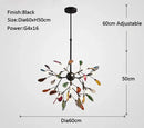 GobekUsa Agate Branch Chandelier - Nordic Glass LED Globe for Bedroom, Kitchen, Dining Room