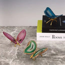 Decorbites agate butterfly ornament set living room brass decor by Decorbites