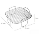 Silver stainless steel dehydrator rack kitchen mesh cooking layer by Decorbites