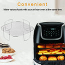 Silver stainless steel dehydrator rack kitchen mesh cooking layer by Decorbites