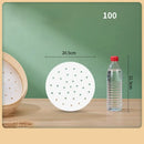 White perforated bamboo air fryer steamer liners kitchen baking papers by Decorbites