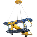 GobekUsa Airplane Chandelier Kids LED Lights Cartoon Boys Bedroom Cute Gift