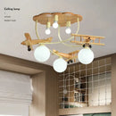 GobekUsa Airplane Chandelier Light for Nursery Room Kid's Bedroom Ceiling LED E27