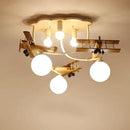 GobekUsa Airplane Chandelier Light for Nursery Room Kid's Bedroom Ceiling LED E27