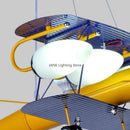 GobekUsa Airplane Kids LED Chandelier: Eye-Friendly Baby Boy Room Lighting for Environmental Decor.