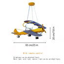 GobekUsa Airplane Kids LED Chandelier: Eye-Friendly Baby Boy Room Lighting for Environmental Decor.