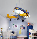 GobekUsa Airplane Kids LED Chandelier: Eye-Friendly Baby Boy Room Lighting for Environmental Decor.